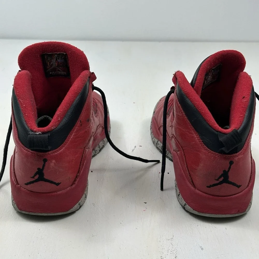 Air Jordan 10 Retro 30th Bulls Over Broadway Shoes‎ Men 9 Gym Red 705178 601
